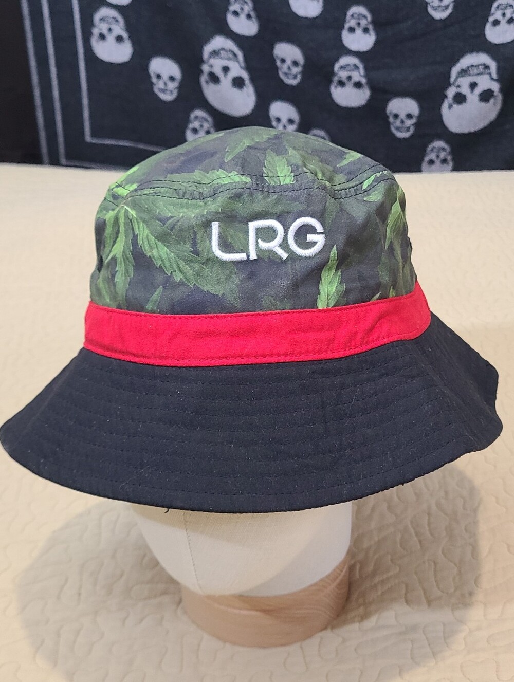 LRG Lifted Research Group Mary Jane embroidered logo bucket hat